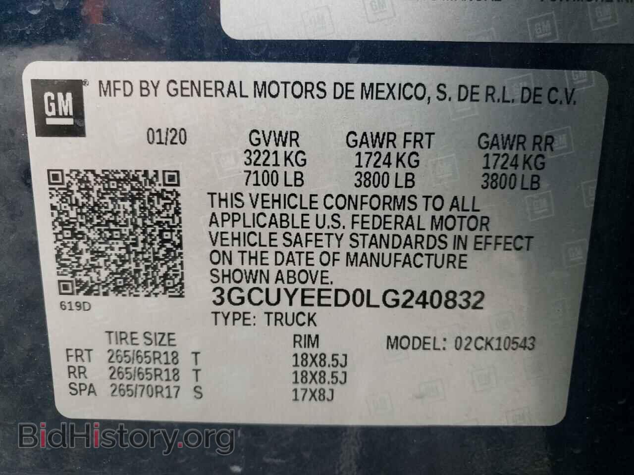 2020 CHEVROLET SILVERADO - VIN: 3GCUYEED0LG240832 - Фото 10
