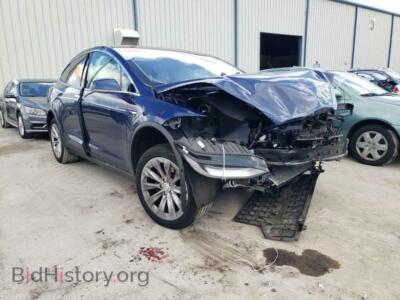 2018 Tesla MODEL X, синий — VIN 5YJXCBE26JF102272, Copart