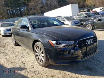 2013 Audi A6 A6 Premium, черный — VIN WAUGFAFC5DN064464, Copart