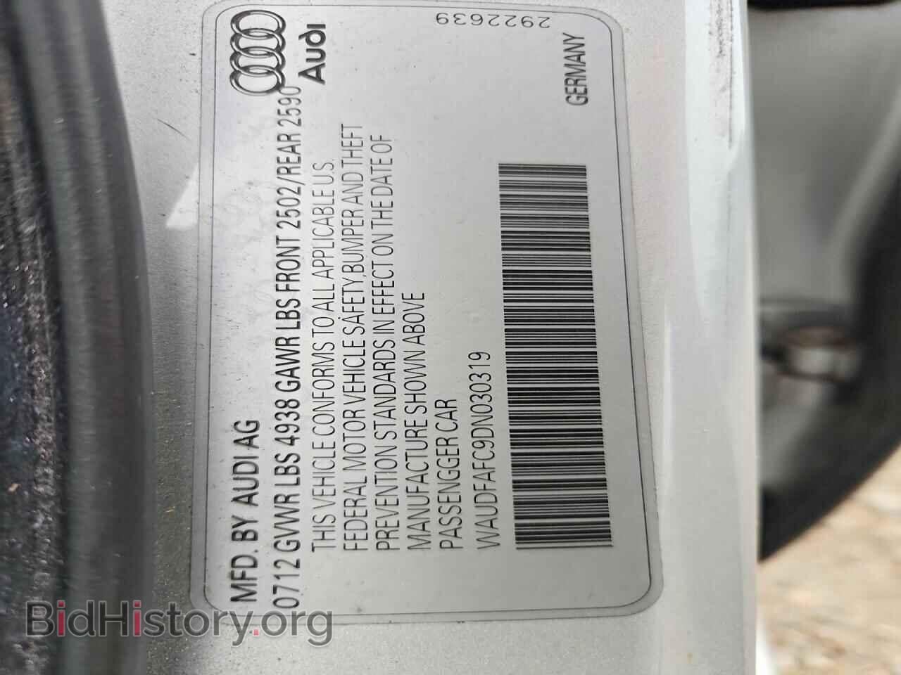 2013 AUDI A6 - VIN: WAUDFAFC9DN030319 - Photo 12