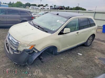 2007 Ford EDGE SEL Plus, cream — VIN 2FMDK49C87BA63805, Copart