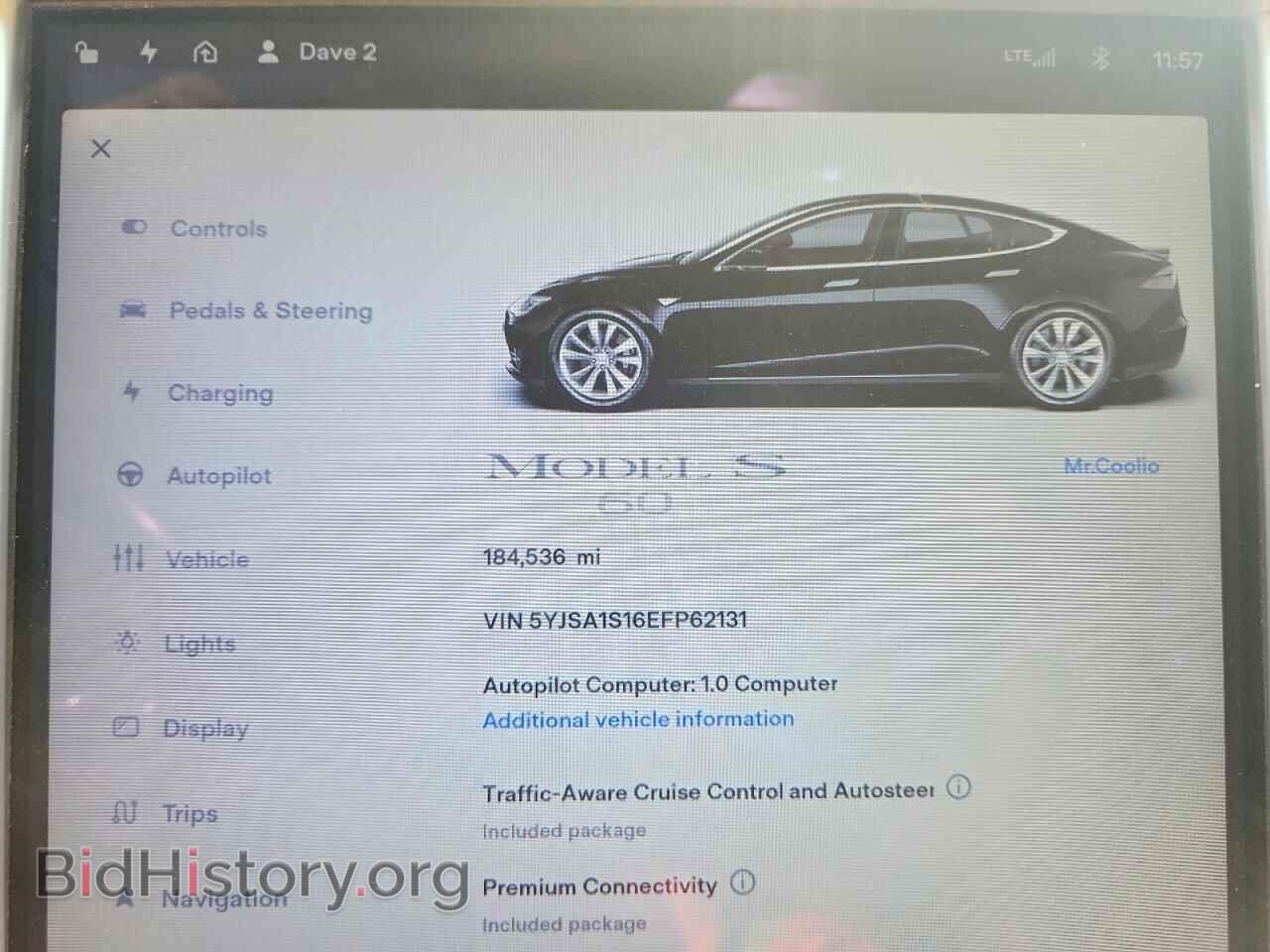 2014 TESLA MODEL S - VIN: 5YJSA1S16EFP62131 - Photo 9