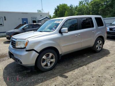 2013 Honda PILOT EX, серебристый — VIN 5FNYF4H45DB044406, Copart