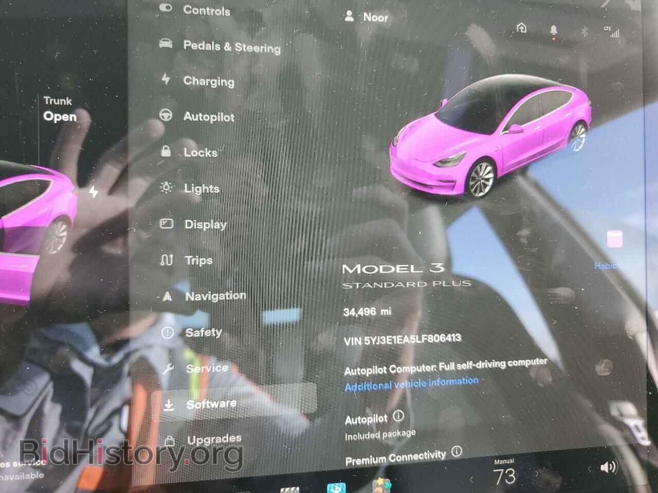 2020 TESLA MODEL 3 - VIN: 5YJ3E1EA5LF806413 - Фото 8