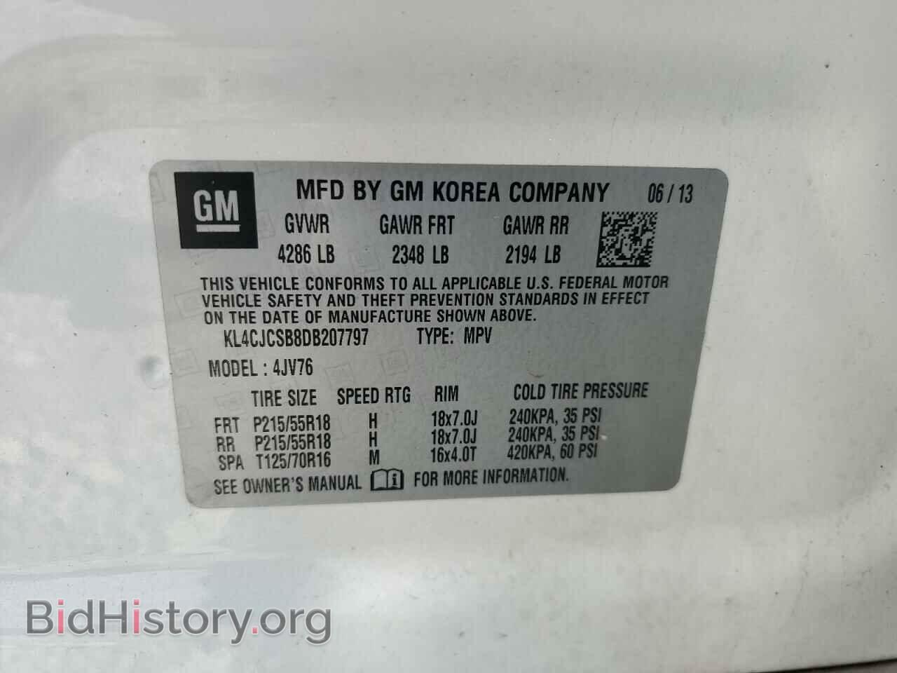 2013 BUICK ENCORE - VIN: KL4CJCSB8DB207797 - Photo 10