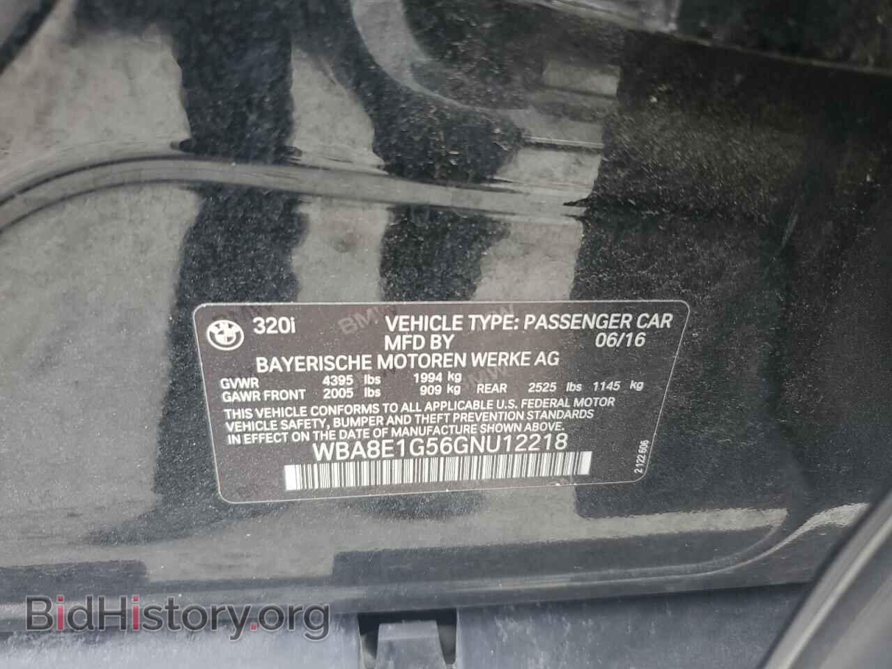 2016 BMW 3 SERIES - VIN: WBA8E1G56GNU12218 - Фото 13