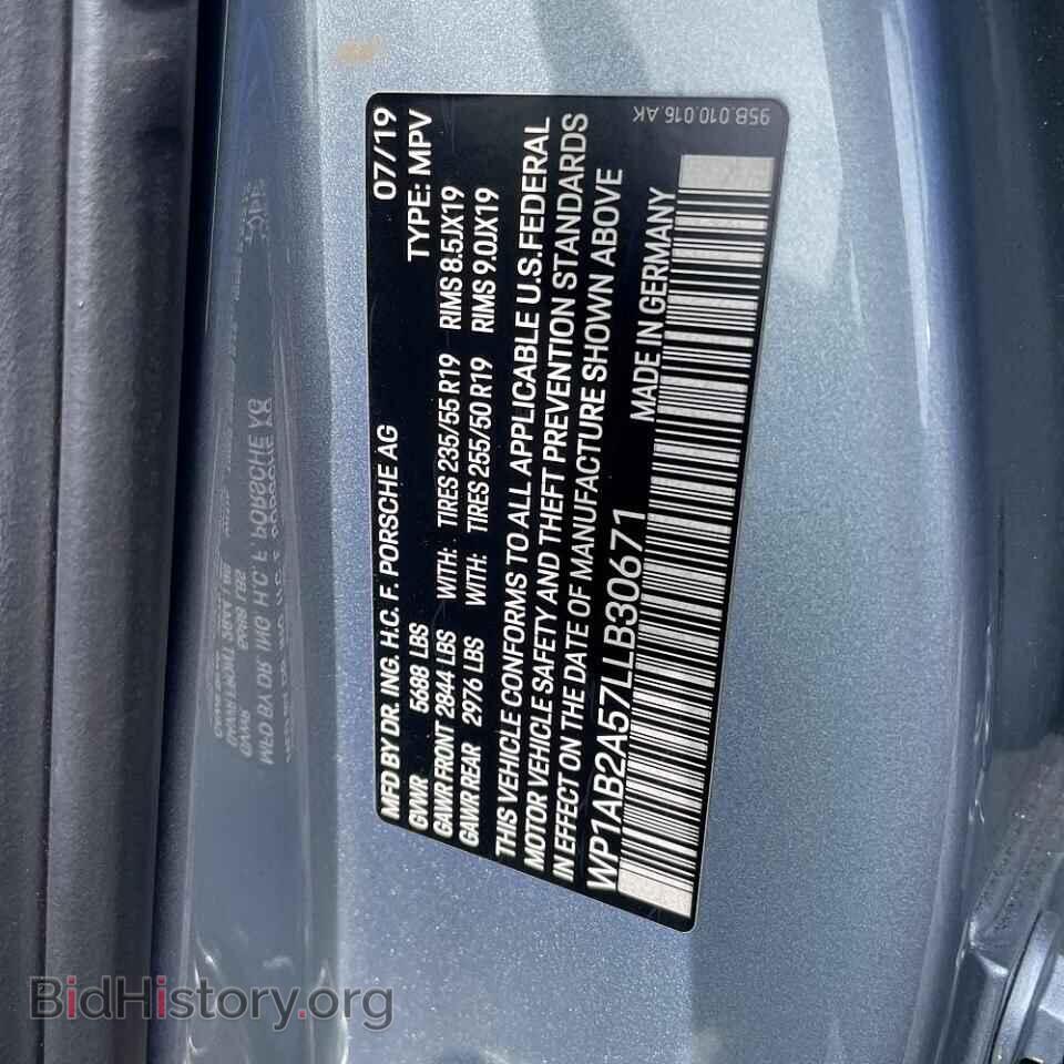 2020 PORSCHE MACAN - VIN: WP1AB2A57LLB30671 - Photo 10