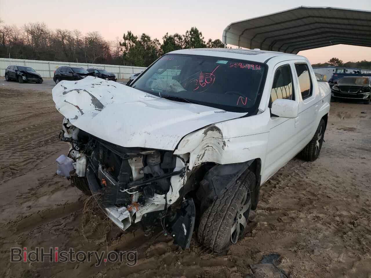 2014 HONDA RIDGELINE - VIN: 5FPYK1F67EB007610 - Фото 2