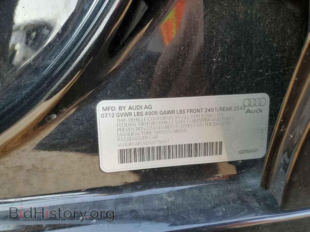 2013 AUDI A4 - VIN: WAUFFAFL5DN015051 - Photo 12
