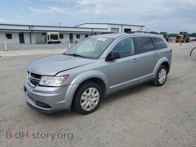 2017 Dodge JOURNEY SE, серебристый — VIN 3C4PDCAB8HT560741, Copart