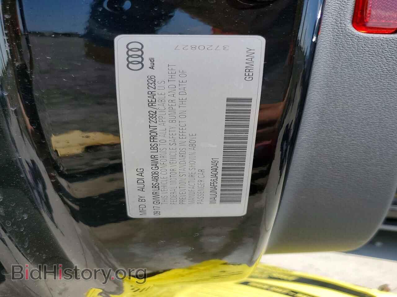 2018 AUDI A5 - VIN: WAUUNAF56JA040491 - Фото 12