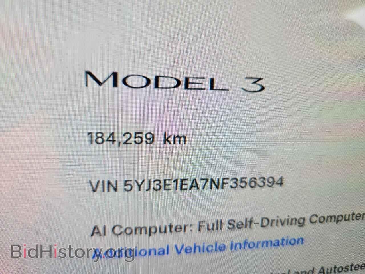 2022 TESLA MODEL 3 - VIN: 5YJ3E1EA7NF356394 - Фото 9