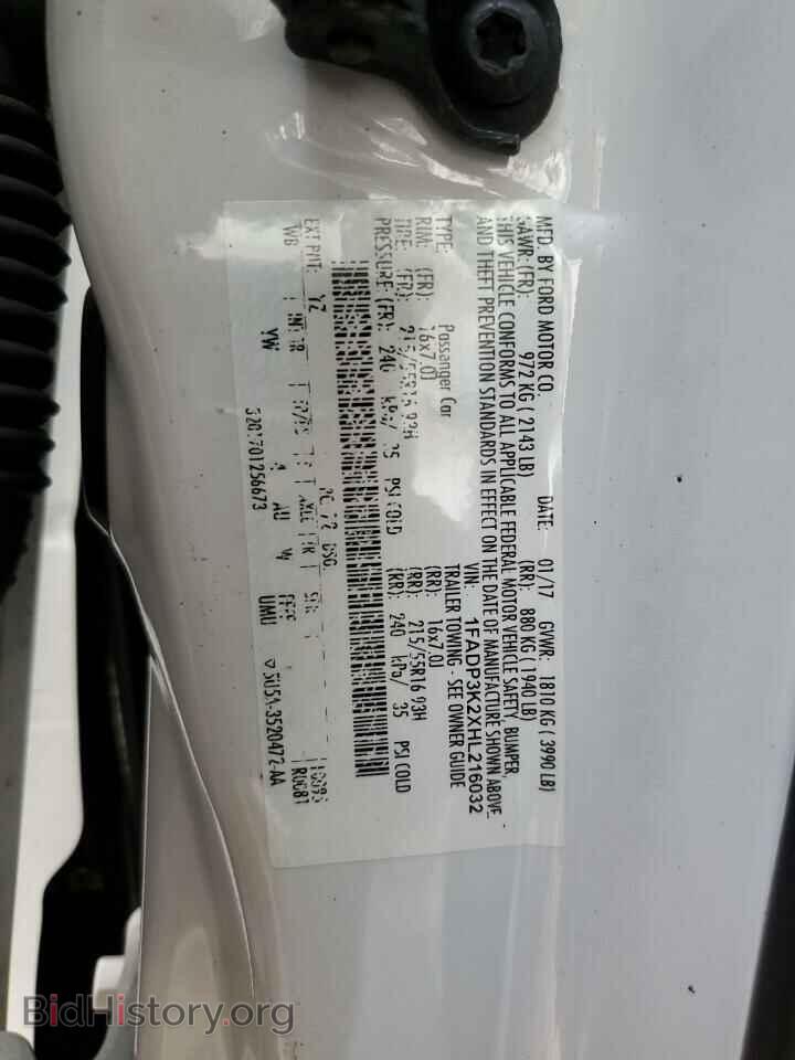 2017 FORD FOCUS - VIN: 1FADP3K2XHL216032 - Фото 12