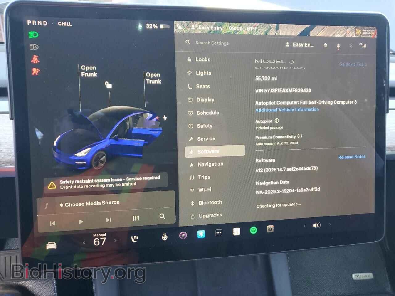 2021 TESLA MODEL 3 - VIN: 5YJ3E1EAXMF939430 - Фото 9
