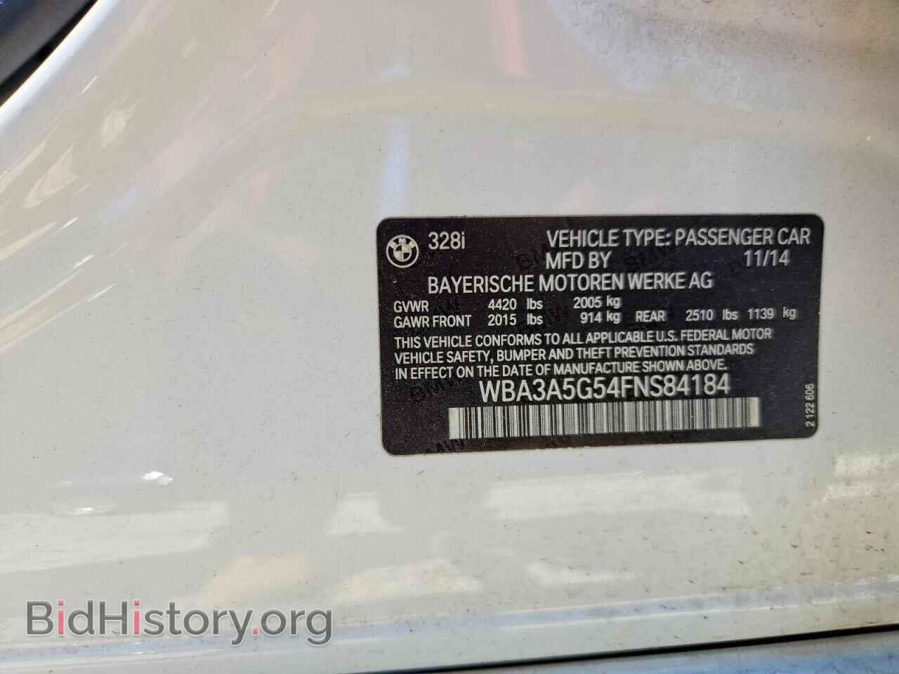 2015 BMW 3 SERIES - VIN: WBA3A5G54FNS84184 - Фото 12
