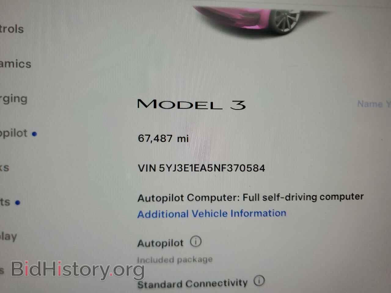2022 TESLA MODEL 3 - VIN: 5YJ3E1EA5NF370584 - Photo 9