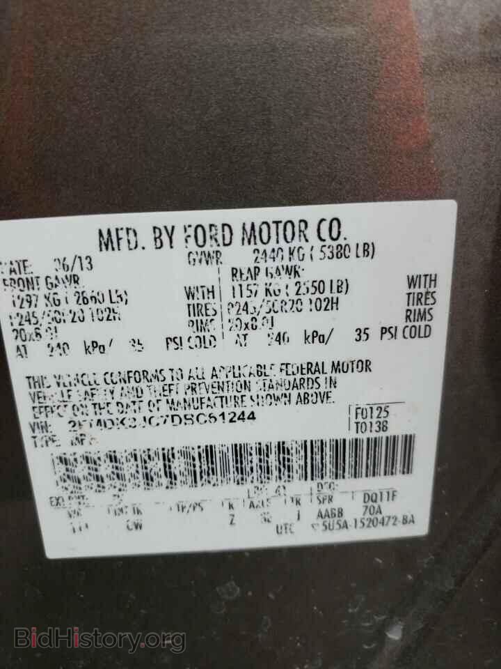 2013 FORD EDGE - VIN: 2FMDK3JC7DBC61244 - Photo 10