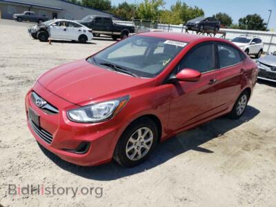 2012 Hyundai ACCENT GLS, red — VIN KMHCT4AEXCU074279, Copart