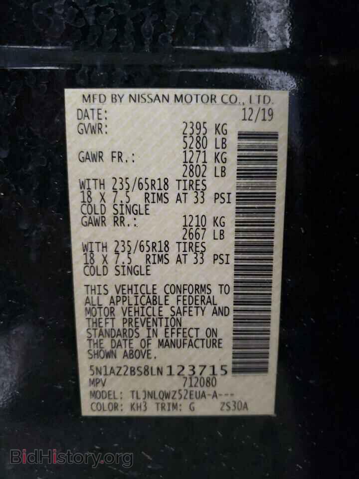 2020 NISSAN MURANO - VIN: 5N1AZ2BS8LN123715 - Photo 13