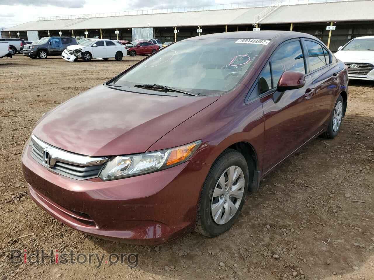 2012 HONDA CIVIC - VIN: 2HGFB2F50CH612896 - Фото 2