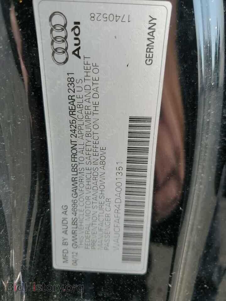 2013 AUDI A5 - VIN: WAUCFAFR4DA001351 - Фото 12