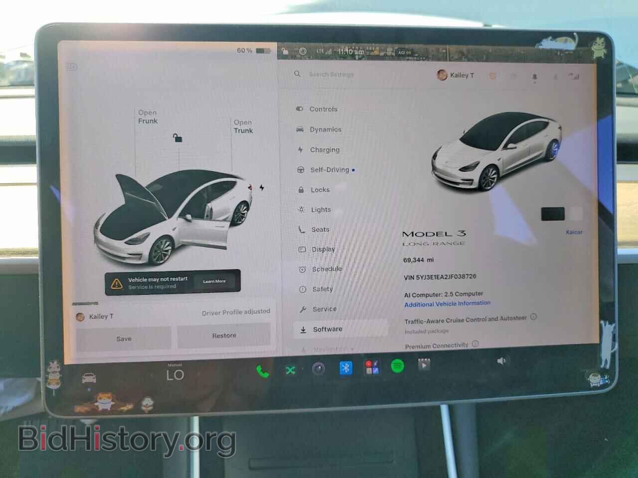 2018 TESLA MODEL 3 - VIN: 5YJ3E1EA2JF038726 - Photo 9