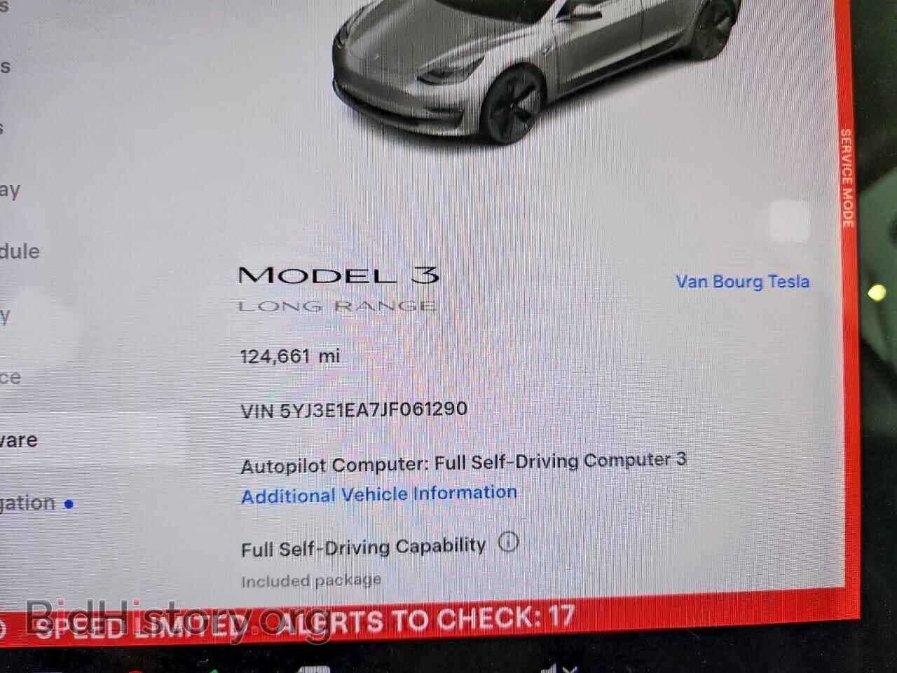 2018 TESLA MODEL 3 - VIN: 5YJ3E1EA7JF061290 - Photo 9
