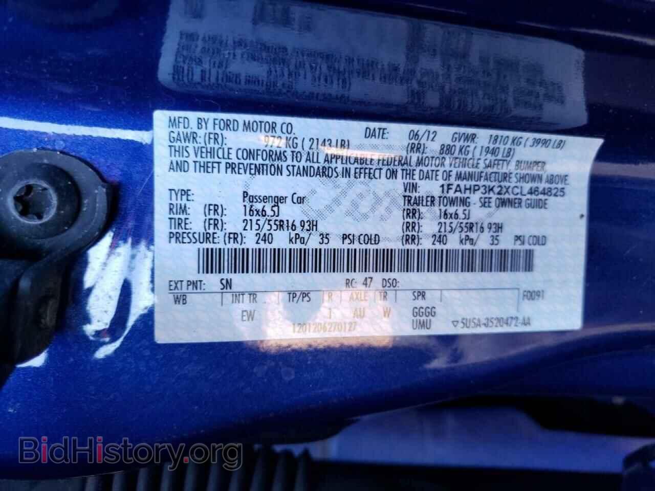 2012 FORD FOCUS - VIN: 1FAHP3K2XCL464825 - Photo 10