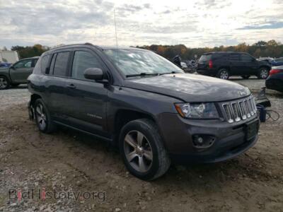 2017 Jeep COMPASS Compass LA, серый — VIN 1C4NJDEB0HD135908, Copart
