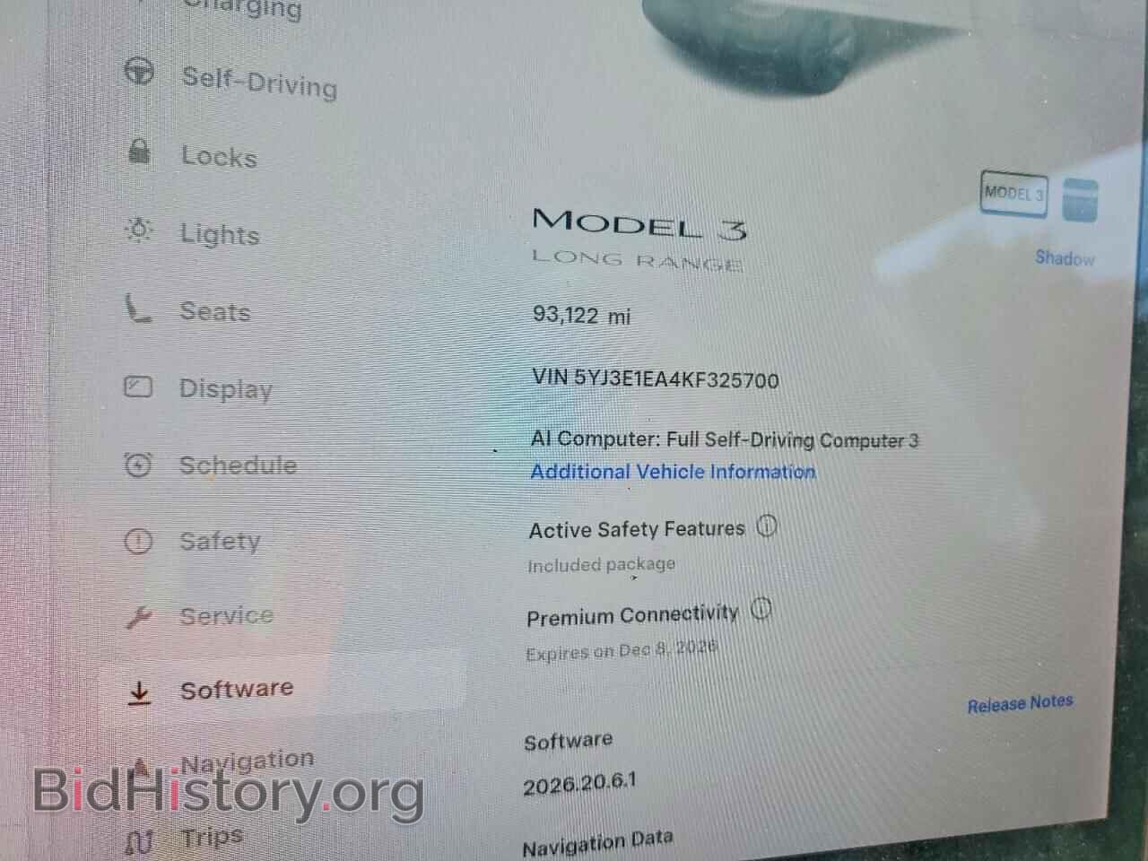 2019 TESLA MODEL 3 - VIN: 5YJ3E1EA4KF325700 - Photo 9