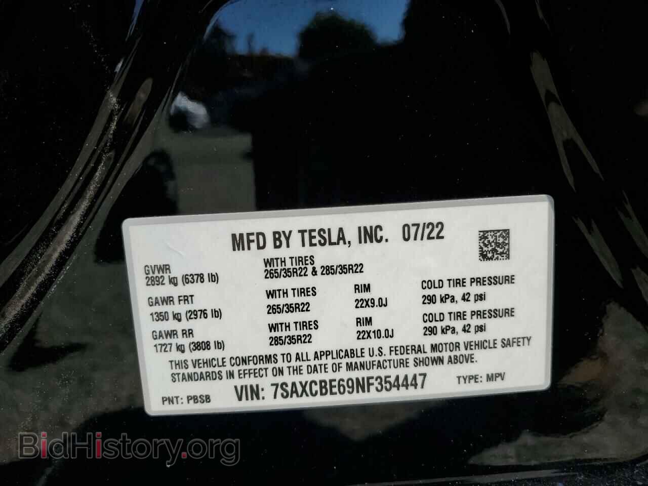 2022 TESLA MODEL X - VIN: 7SAXCBE69NF354447 - Photo 13