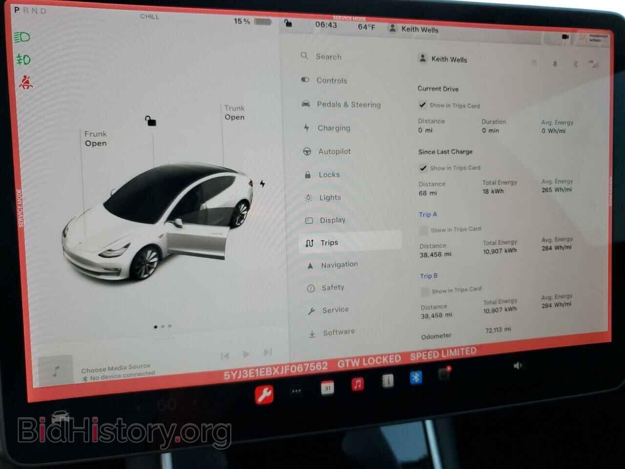 2018 TESLA MODEL 3 - VIN: 5YJ3E1EBXJF067562 - Фото 9