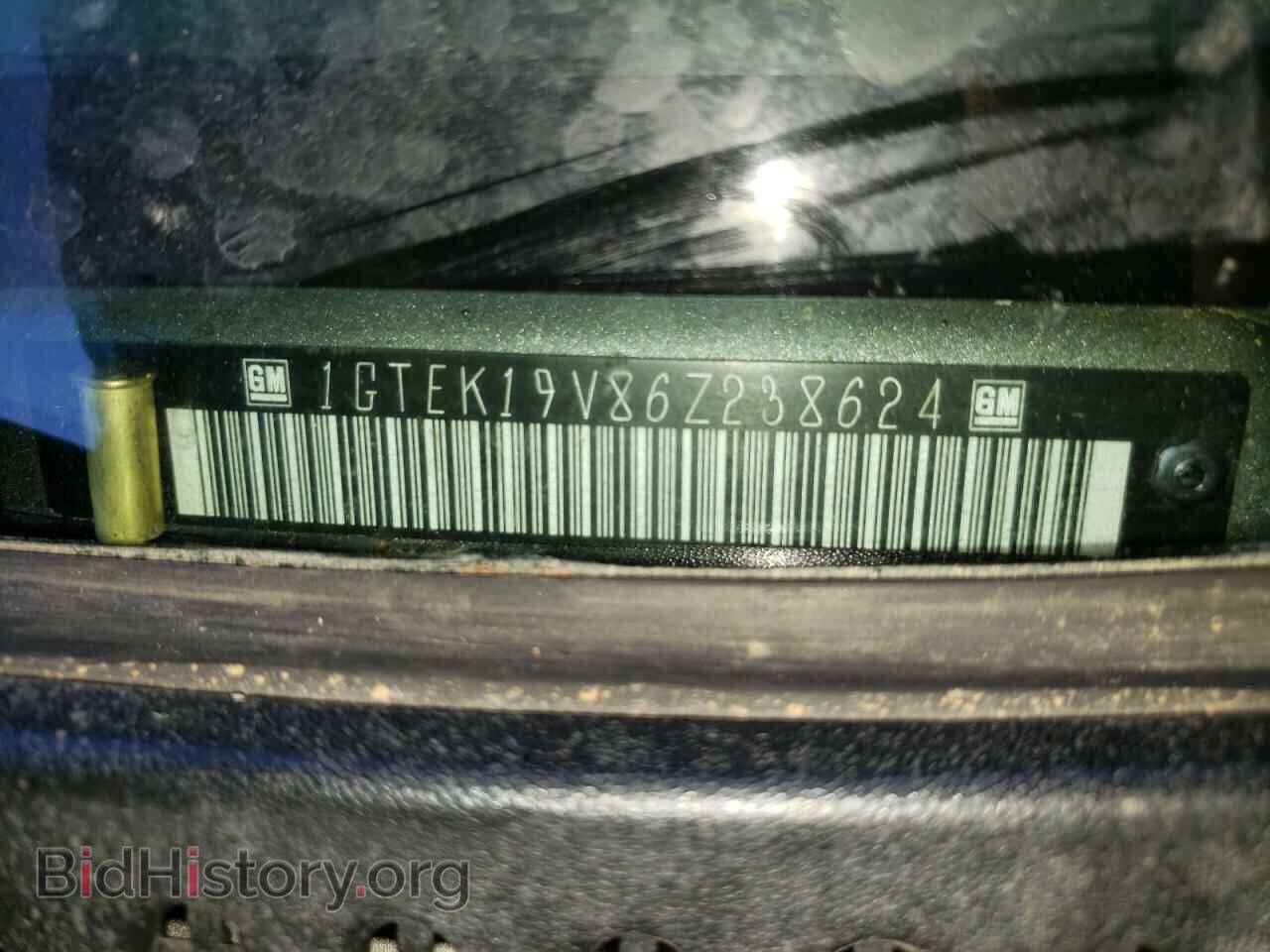 2006 GMC SIERRA - VIN: 1GTEK19V86Z238624 - Фото 10
