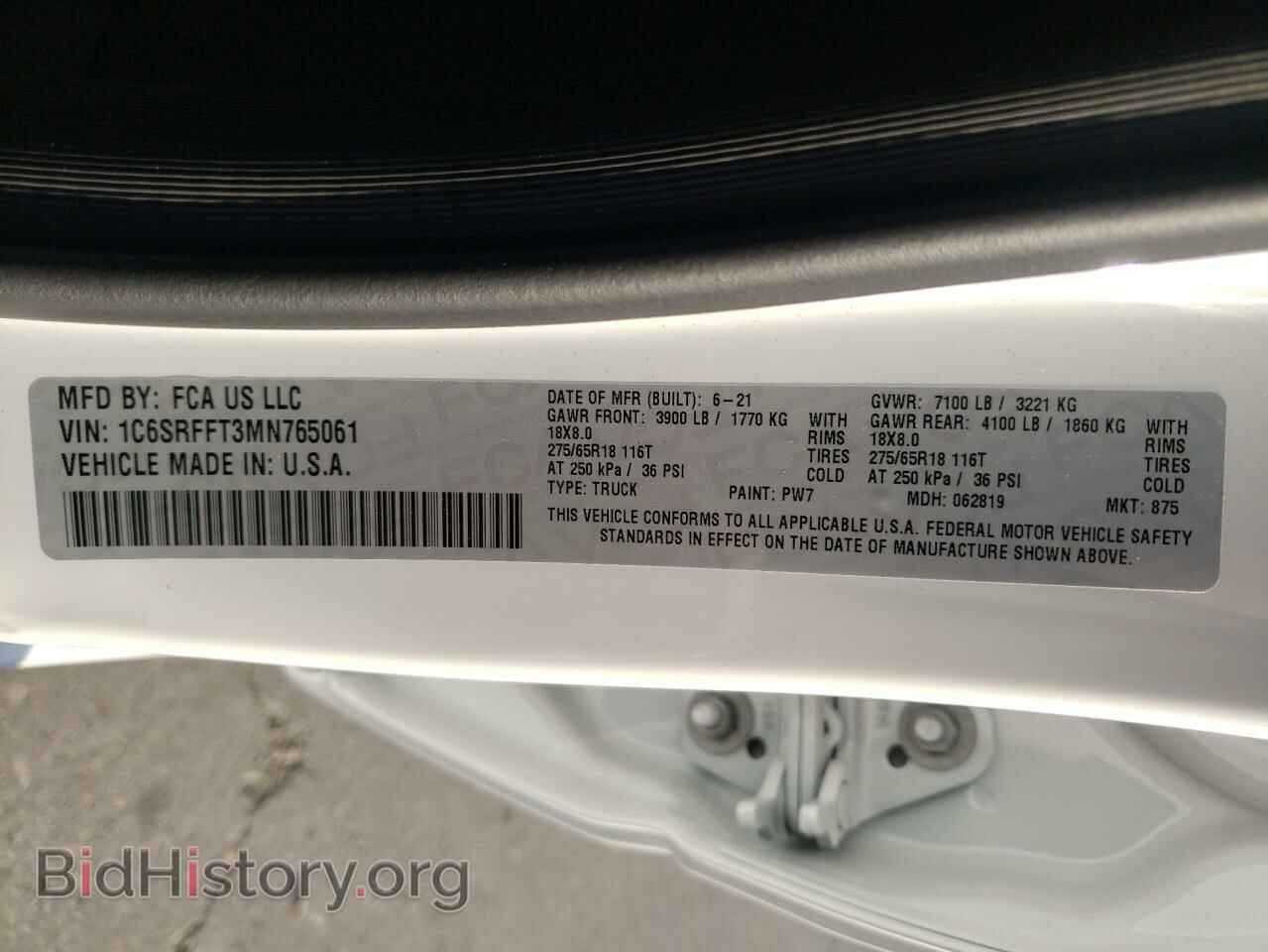 2021 DODGE RAM - VIN: 1C6SRFFT3MN765061 - Photo 10