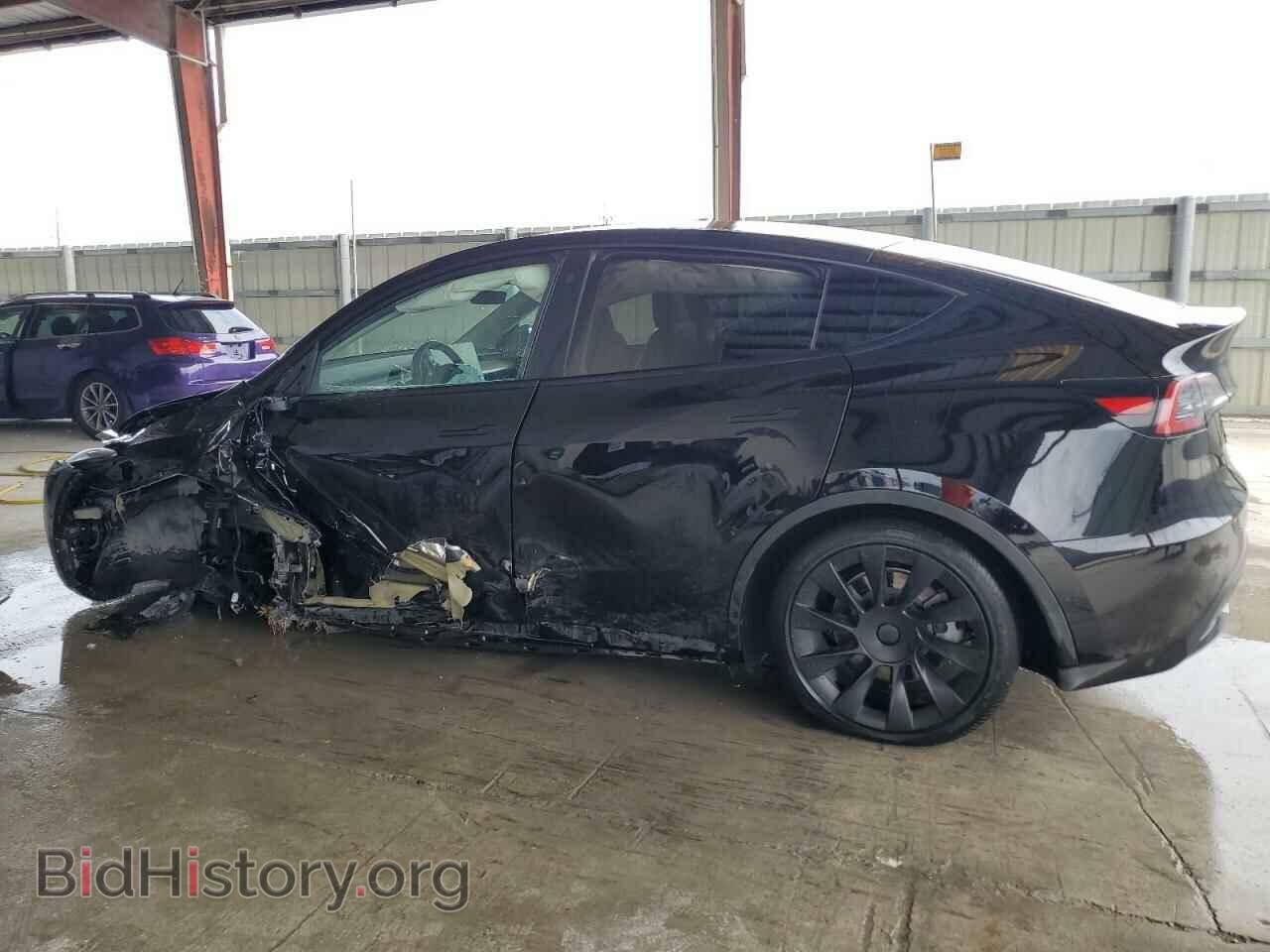 2022 TESLA MODEL Y - VIN: 7SAYGDEE8NA005983 - Фото 2