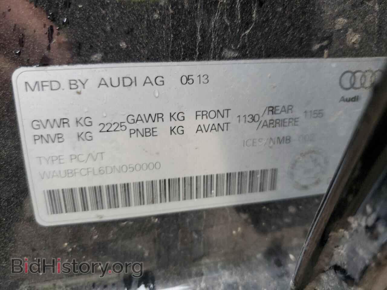 2013 AUDI A4 - VIN: WAUBFCFL6DN050000 - Photo 12