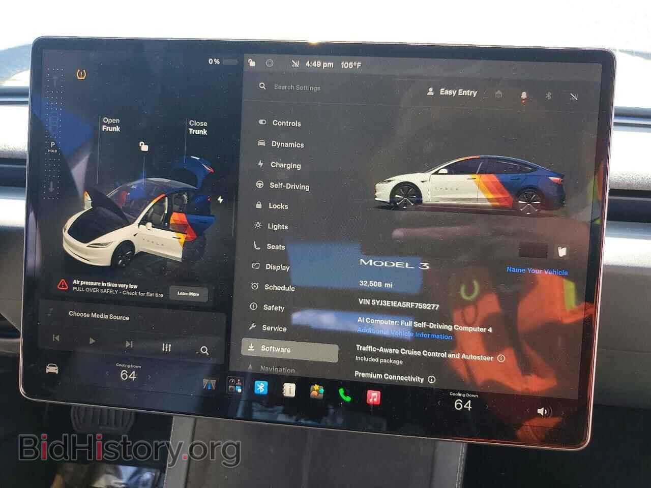 2024 TESLA MODEL 3 - VIN: 5YJ3E1EA5RF759277 - Фото 9