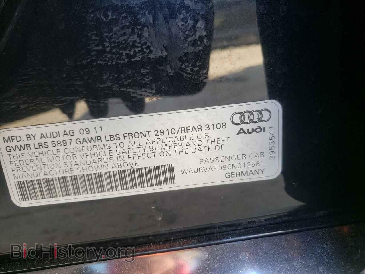 2012 AUDI A8 - VIN: WAURVAFD9CN012581 - Photo 10