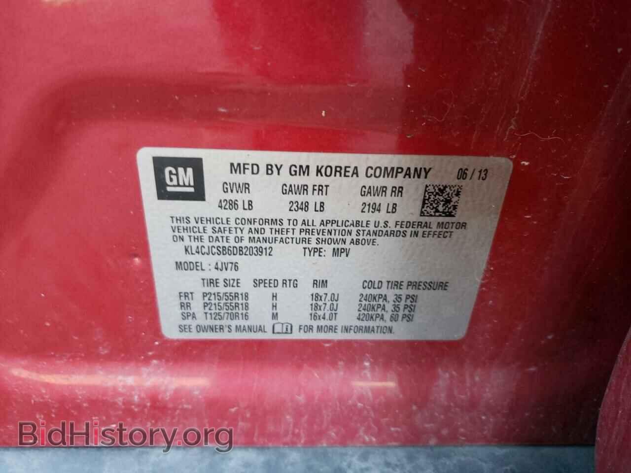 2013 BUICK ENCORE - VIN: KL4CJCSB6DB203912 - Photo 10