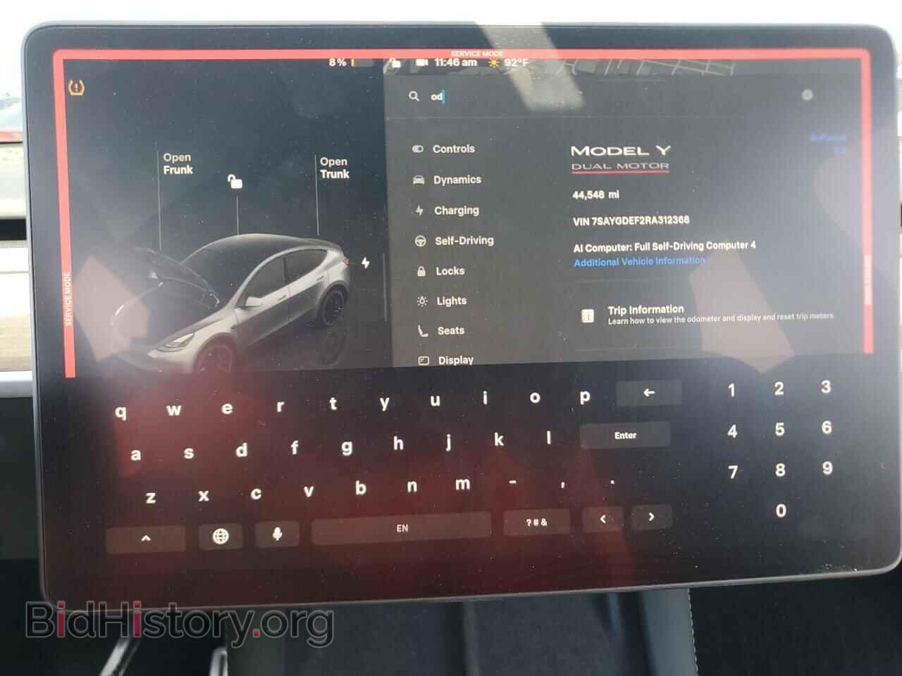 2024 TESLA MODEL Y - VIN: 7SAYGDEF2RA312368 - Photo 9