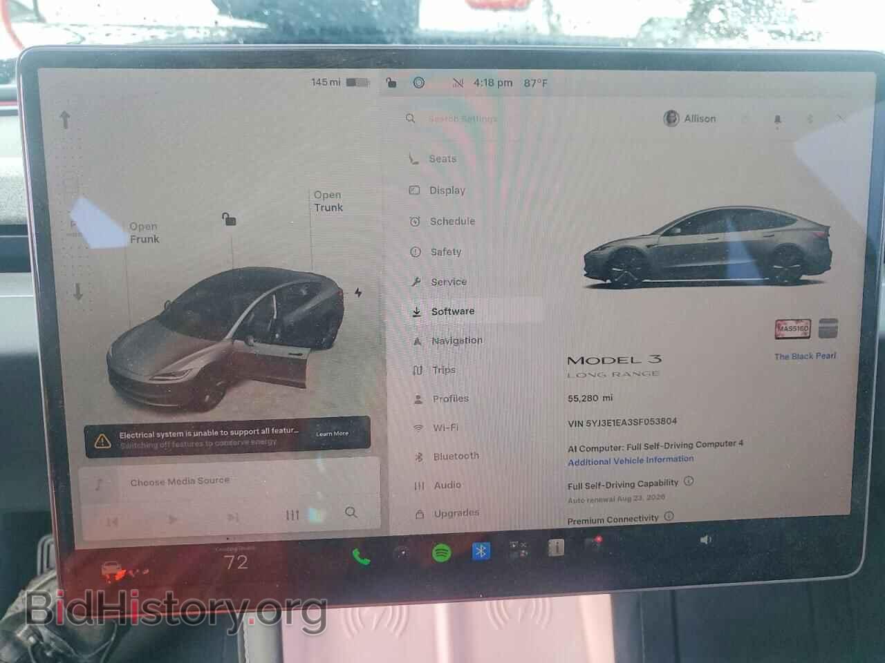 2025 TESLA MODEL 3 - VIN: 5YJ3E1EA3SF053804 - Фото 9
