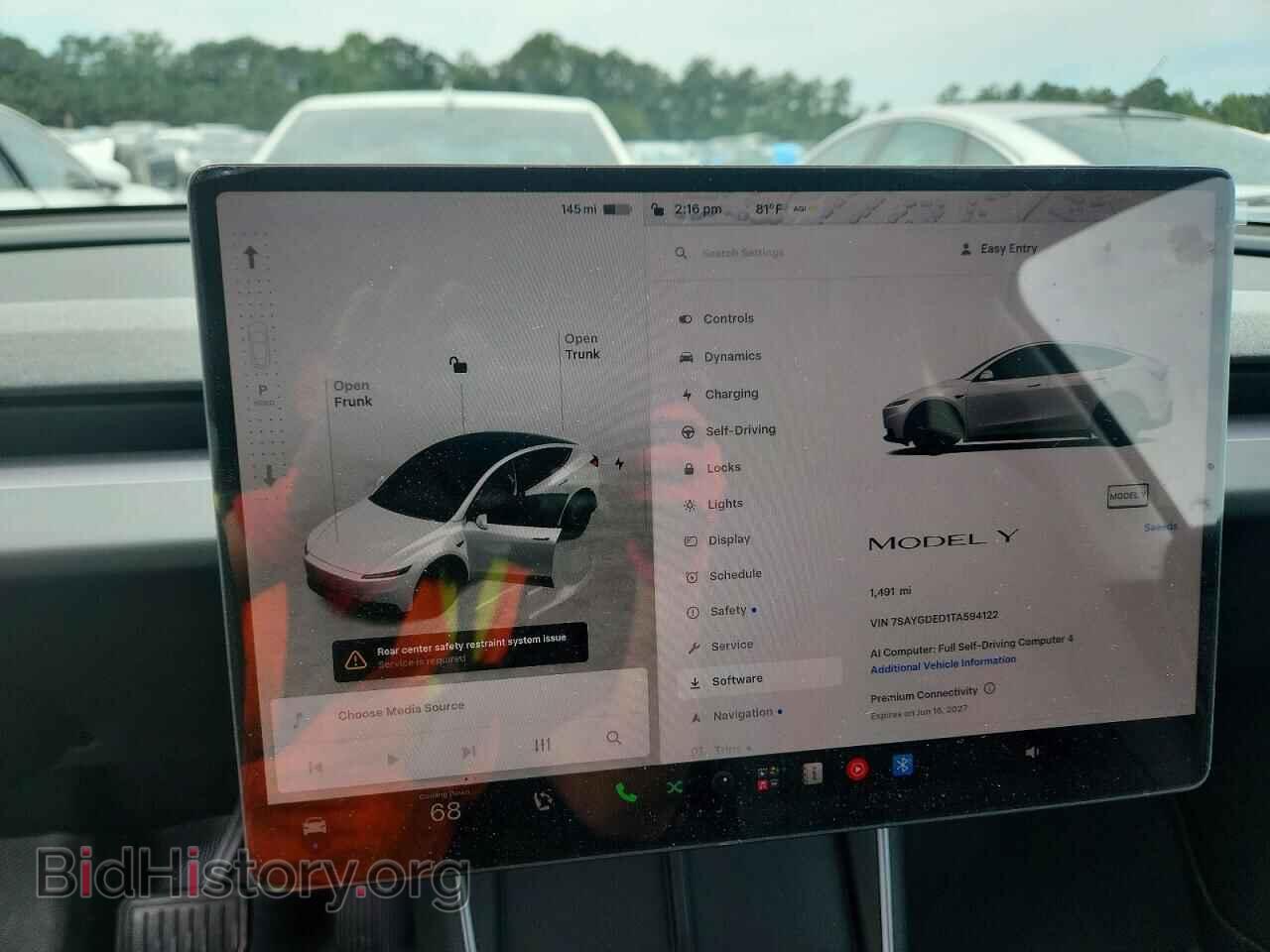 2026 TESLA MODEL Y - VIN: 7SAYGDED1TA594122 - Photo 9
