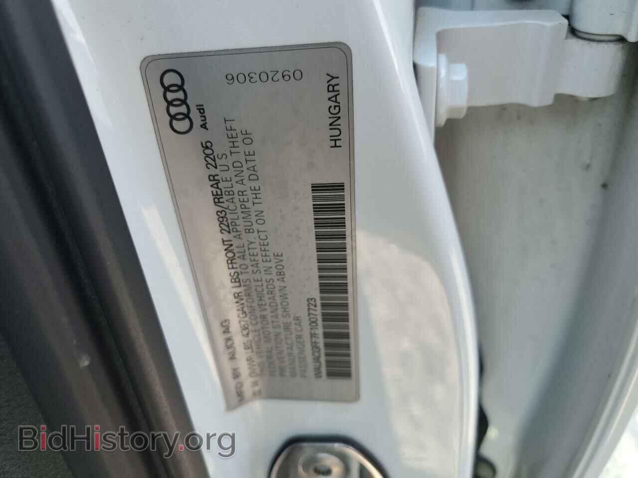 2015 AUDI A3 - VIN: WAUACGFF7F1007723 - Фото 12
