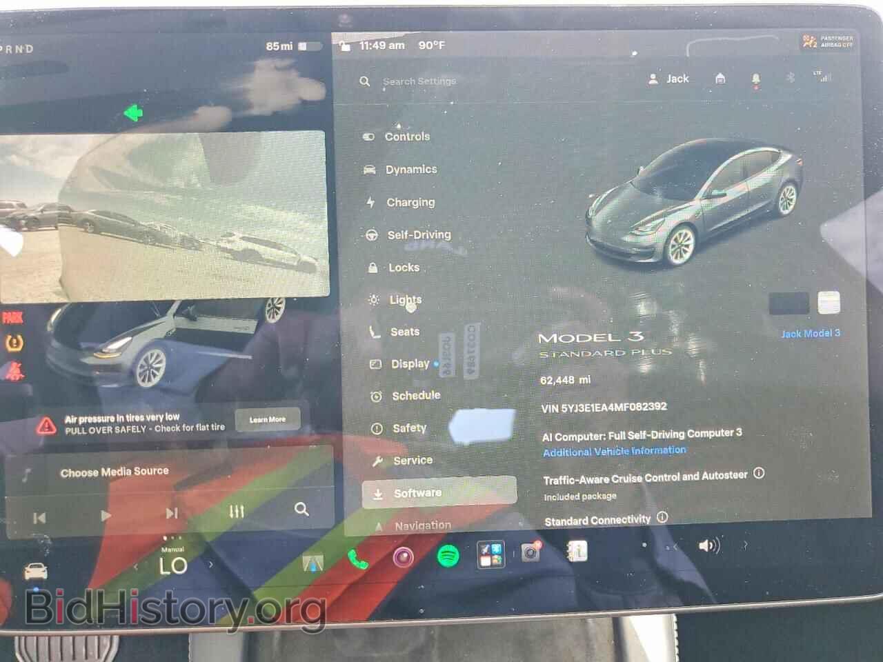 2021 TESLA MODEL 3 - VIN: 5YJ3E1EA4MF082392 - Фото 9