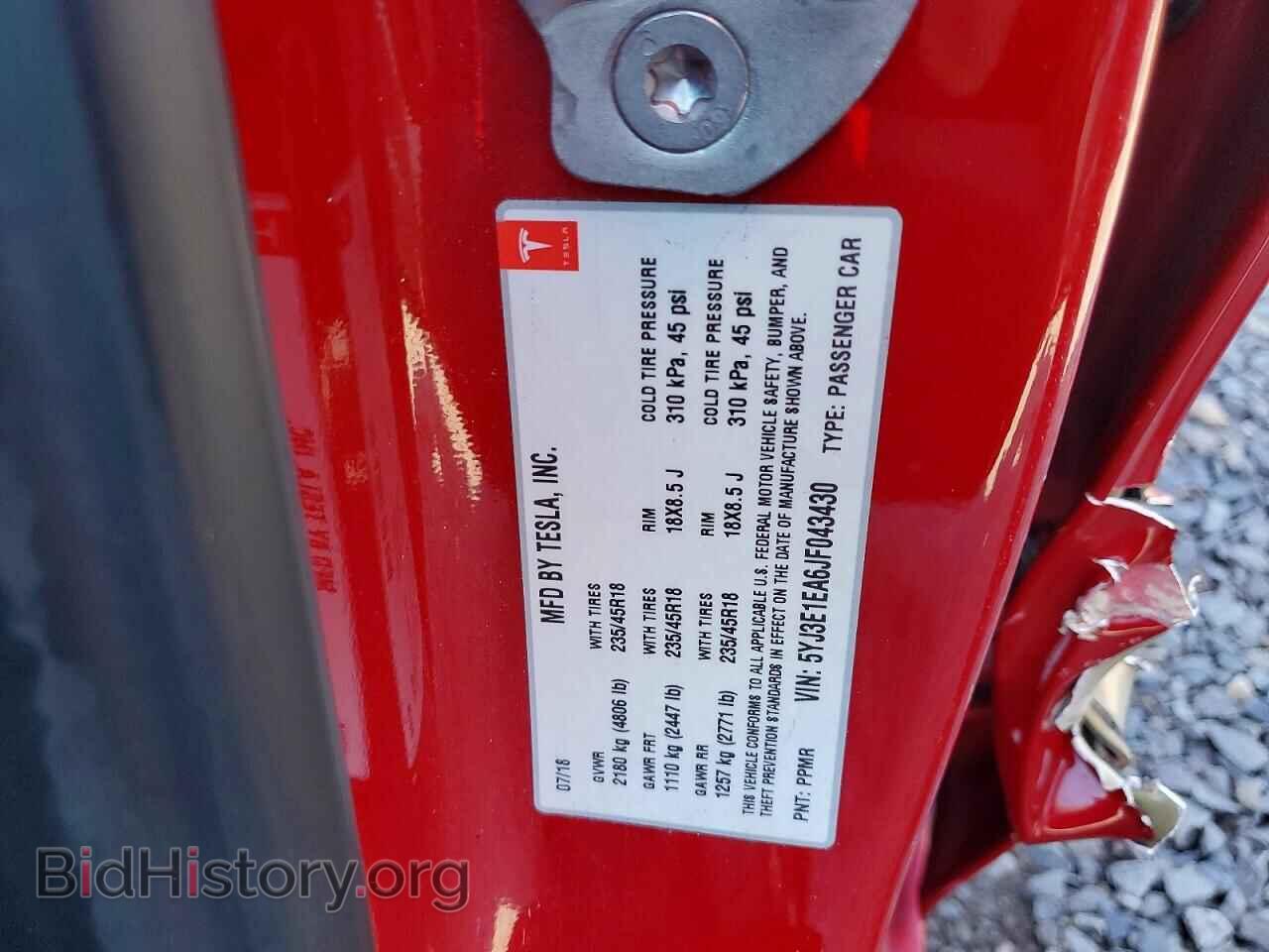 2018 TESLA MODEL 3 - VIN: 5YJ3E1EA6JF043430 - Photo 12