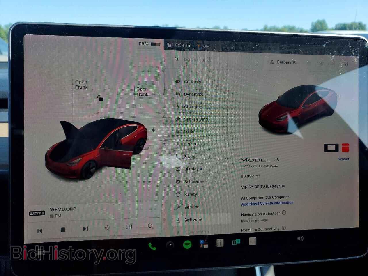 2018 TESLA MODEL 3 - VIN: 5YJ3E1EA6JF043430 - Photo 9