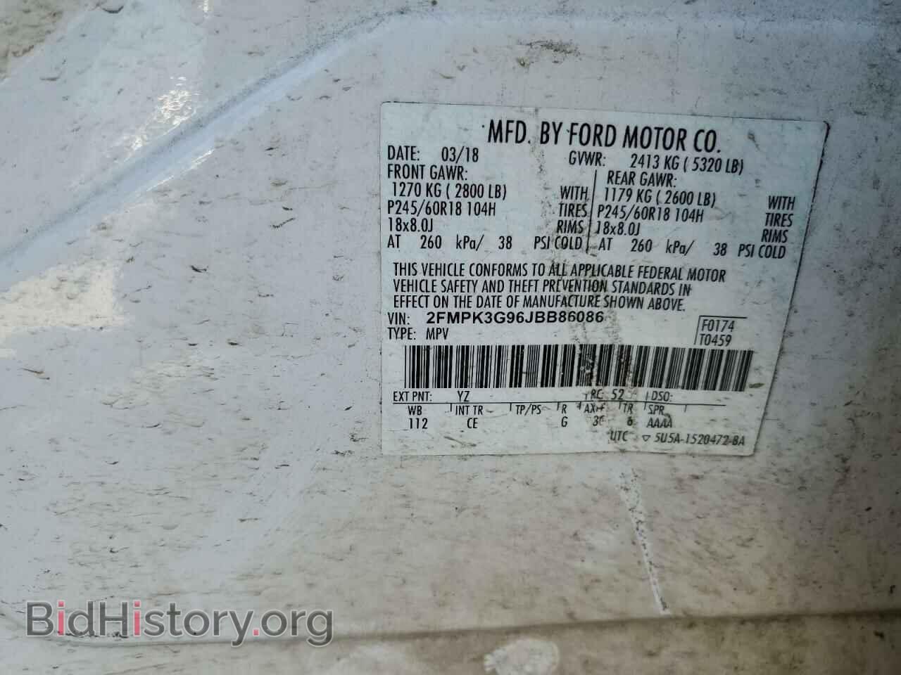 2018 FORD EDGE - VIN: 2FMPK3G96JBB86086 - Photo 13