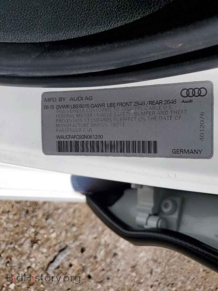 2016 AUDI A6 - VIN: WAUCFAFC8GN081200 - Photo 13