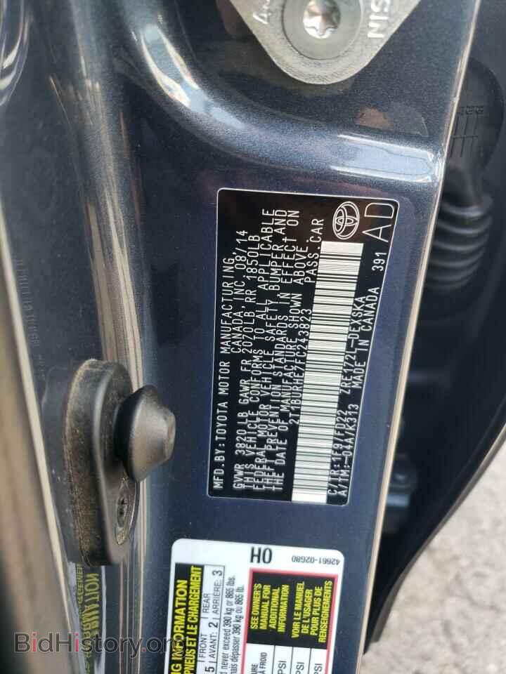 2015 TOYOTA COROLLA - VIN: 2T1BURHE7FC243823 - Фото 13