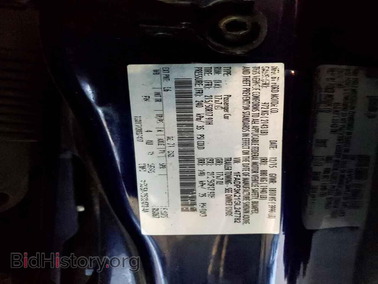 2016 FORD FOCUS - VIN: 1FADP3K21GL247782 - Фото 12
